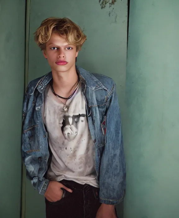 Image similar to portrait of jace norman photographed by nan goldin