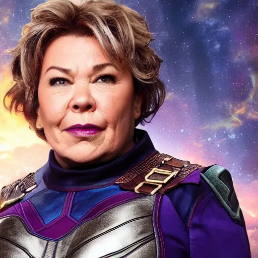 Prompt: Roseanne as Thanos