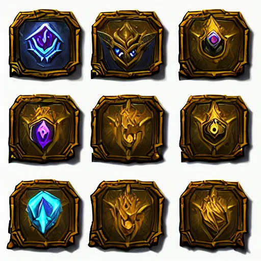 Prompt: world of Warcraft new Paladin spell icons