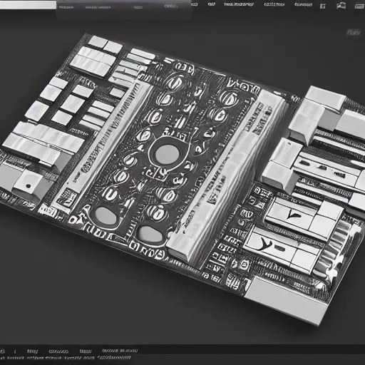 Image similar to user interface of power module, masterpiece, trending on artstation, intricate detail