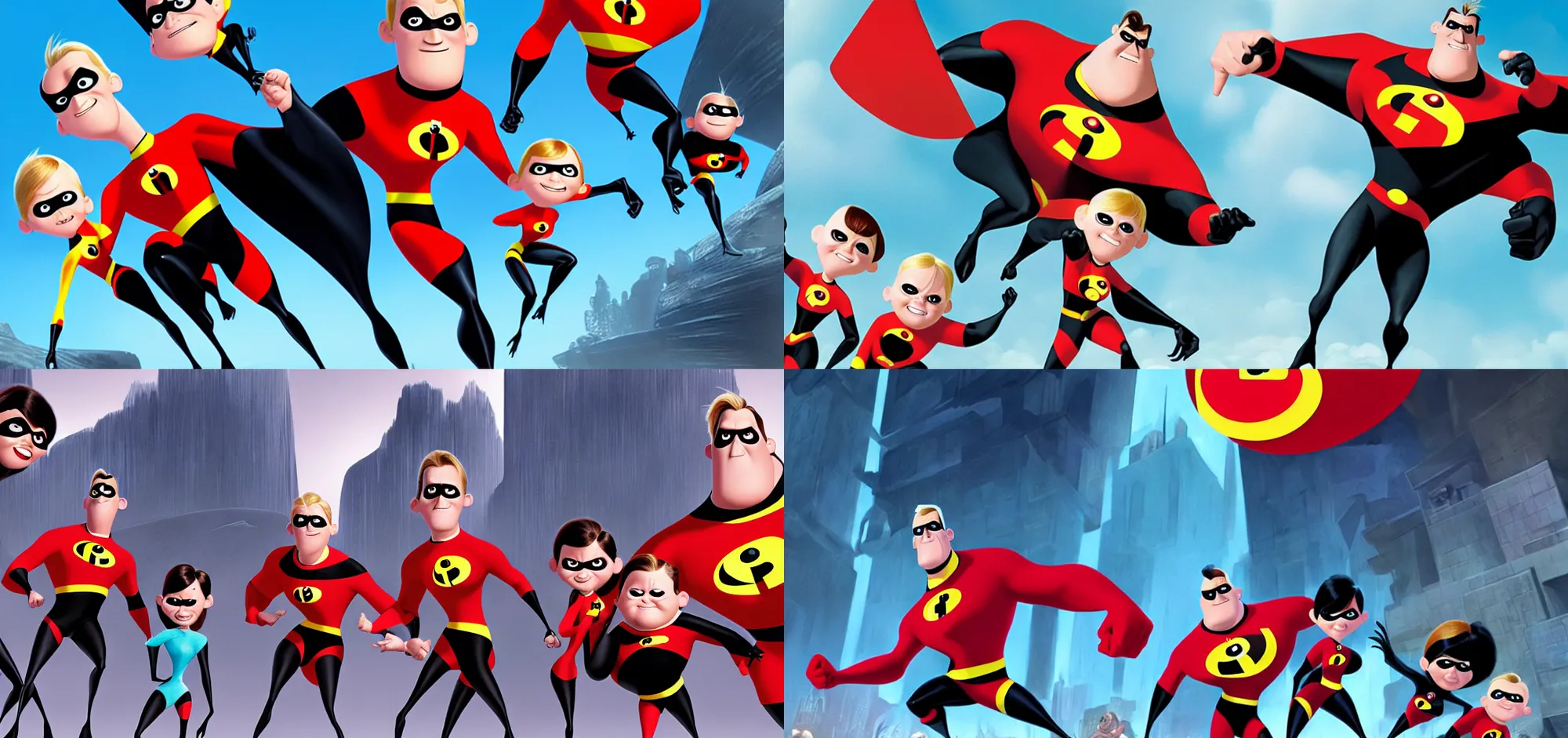 Prompt: Concept art for the Incredibles