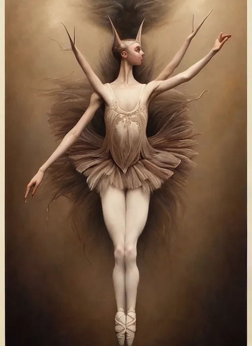 Image similar to ultra realistic, beautiful teenage ballerina, in the style of peter mohrbacher by weta digital and beth cavener, high face symmetry, intricate, masterpiece, award winning, high face symmetry, intricate