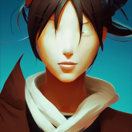 Image similar to face icon stylized minimalist bleach, loftis, cory behance hd by jesper ejsing, by rhads, makoto shinkai and lois van baarle, ilya kuvshinov, rossdraws global illumination