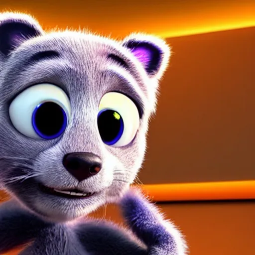 Prompt: cute furry needs your help, pixar