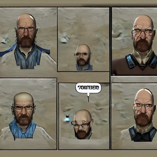 Prompt: walter white in everquest art style