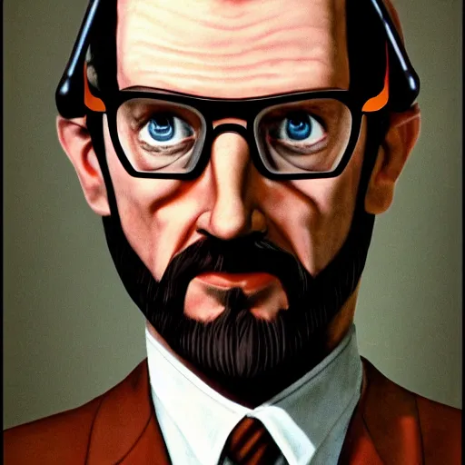 Prompt: a 1 9 7 0 s photograph portrait of gordon freeman in real life while wearing a brown suit, 1 9 7 0 s, 7 0 s, realistic, hyperrealistic, 8 k resolution, hd quality, very detailed, highly detailed, intricate details, real life, real world, trending on artstation, 7 0 s photo