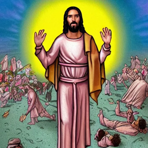 Prompt: jesus in the year 3 0 0 0 c. e.