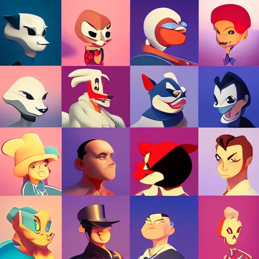 Prompt: face icon stylized minimalist animaniacs, loftis, cory behance hd by jesper ejsing, by rhads, makoto shinkai and lois van baarle, ilya kuvshinov, rossdraws global illumination