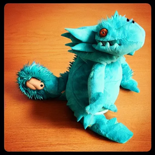 Image similar to “ tarrasque, chibi stuffed animal ”