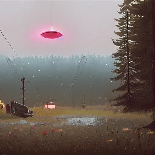 Prompt: an original art from Simon Stalenhag.