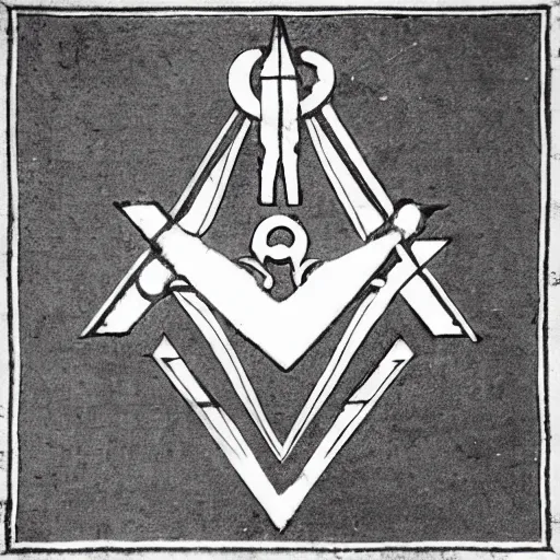 Prompt: ancient masonic symbols revealed for the first time since the 1 6 0 0 s, detailed, symmetrical