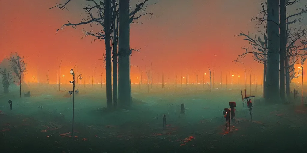 Image similar to twitter poisonous community, surreal photography, sunrise, dramatic light, impressionist painting, colorful, digital painting, artstation, simon stalenhag