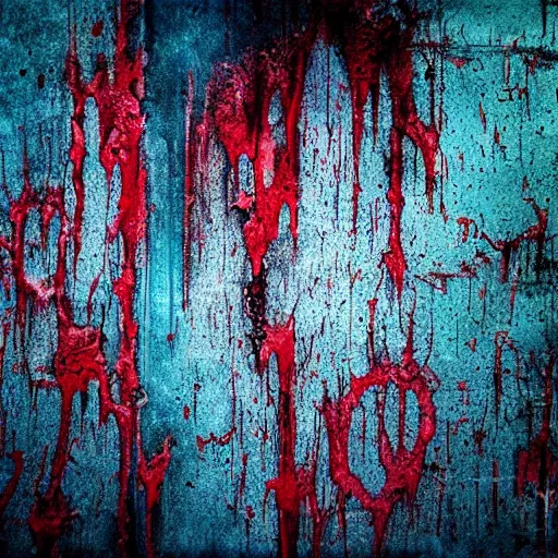 Prompt: abstract horror art, deep bleeding decaying colors!