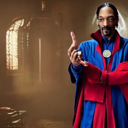 Image similar to snoop dogg as doctor strange, marvel cinematic universe, 2 k photo