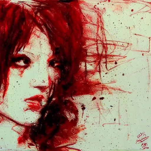 Image similar to A gorgeous red haired vixen at the club, realistic, sharp focus, 8k high definition, insanely detailed, intricate, elegant, art by Guy Denning