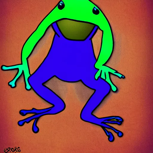 Image similar to Snoop Dogg. FROG. Curvy Female body.