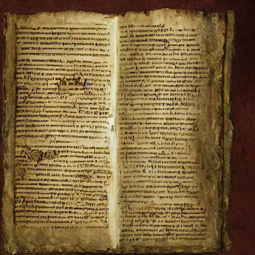 Prompt: the ancient manuscript of riddles
