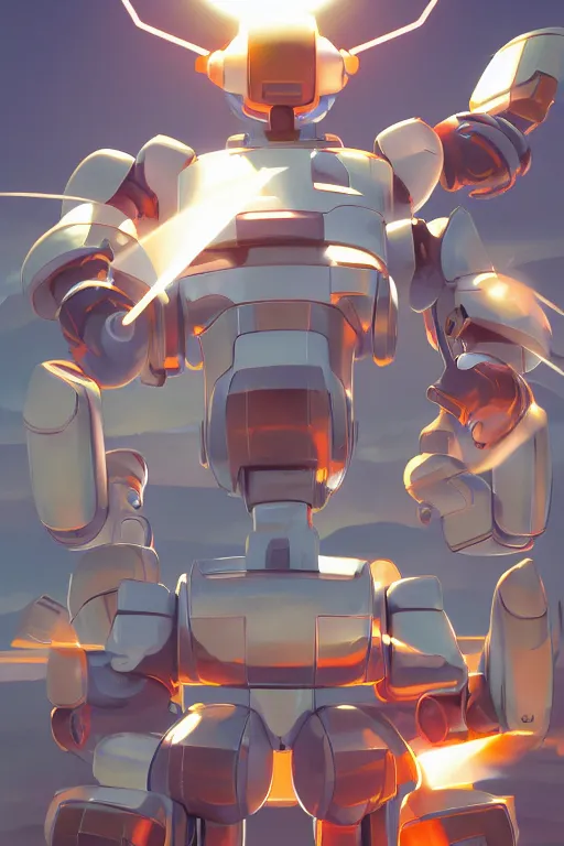 Image similar to metabots medabots medarotto medarot robot minimalist comics, behance hd by jesper ejsing, by rhads, makoto shinkai and lois van baarle, ilya kuvshinov, rossdraws global illumination ray tracing hdr radiating a glowing aura