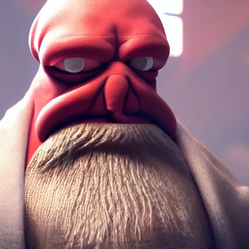 Image similar to Dr. Zoidberg as a Jedi Master, cinematic, photo realistic, 8k