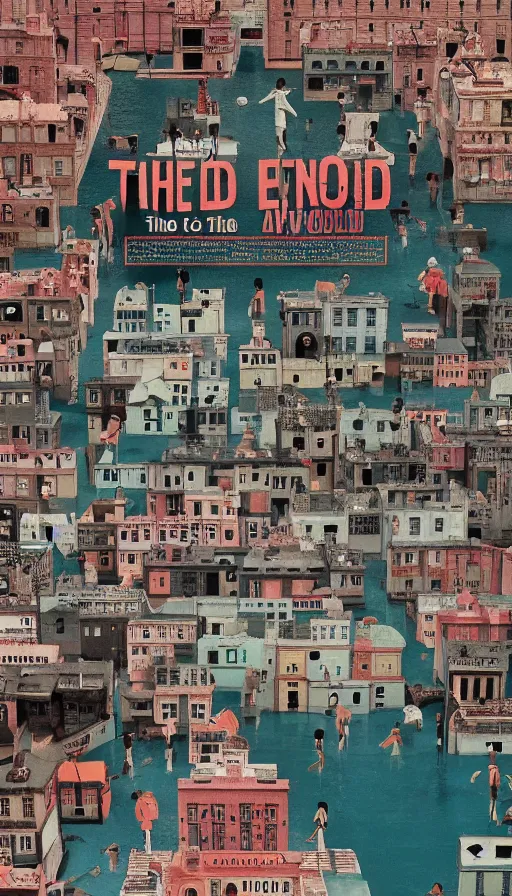 Image similar to the end of the world, by wes anderson,