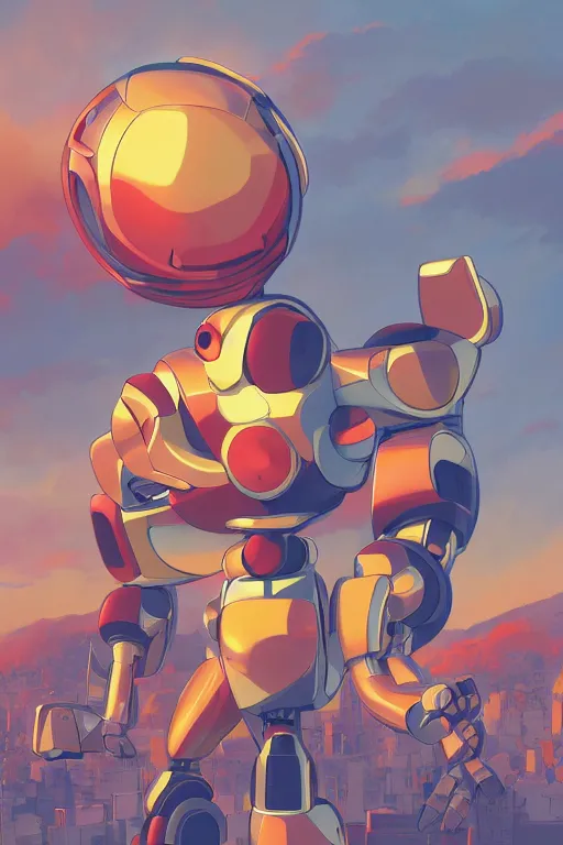 Image similar to metabots medabots medarotto medarot robot minimalist comics, behance hd by jesper ejsing, by rhads, makoto shinkai and lois van baarle, ilya kuvshinov, rossdraws global illumination ray tracing hdr radiating a glowing aura