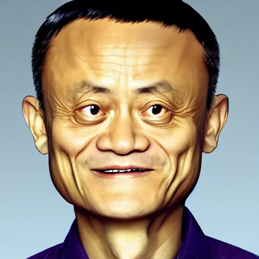 Image similar to jack ma tiny face enlarge cranium photo portrait