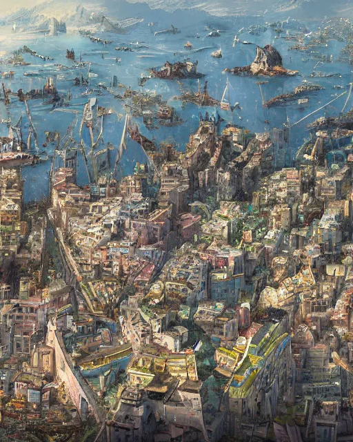 Prompt: Naples by Yoshitaka Amano 4k hyper detailed trending on artstation