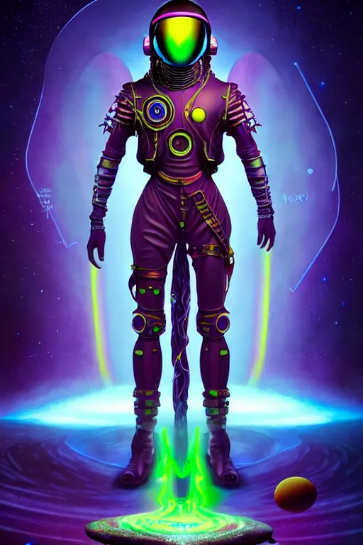 Image similar to max chroma planetary prince character concept fantasy hyperrealistic detailed movie cinematic action scene in full color scientist gear steampunk colorscientist of color max chroma planetary prints by max chroma, greg rutkowsky, android jones, alex grey