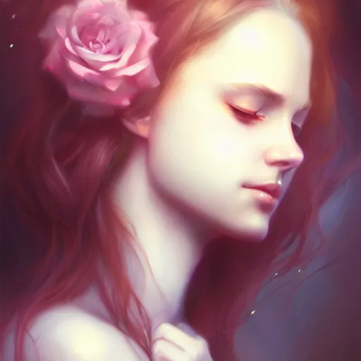 Image similar to love is patient love is kind, photorealistic oil painting by charlie bowater and mark blooms, wlop ; trending on artstation