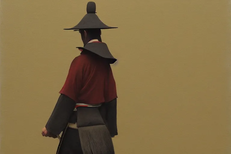 Image similar to samurai with artwork by tim eitel