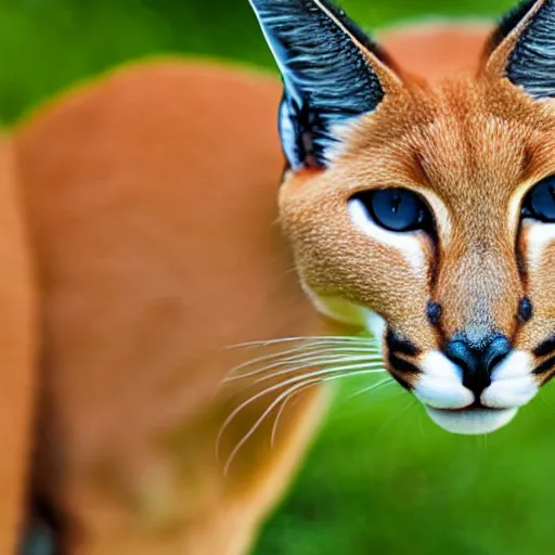 Image similar to high quality closeup shot of a caracal