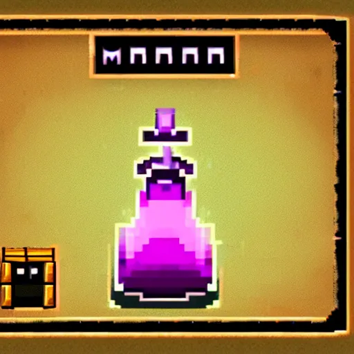 Prompt: mana potion,video game icon