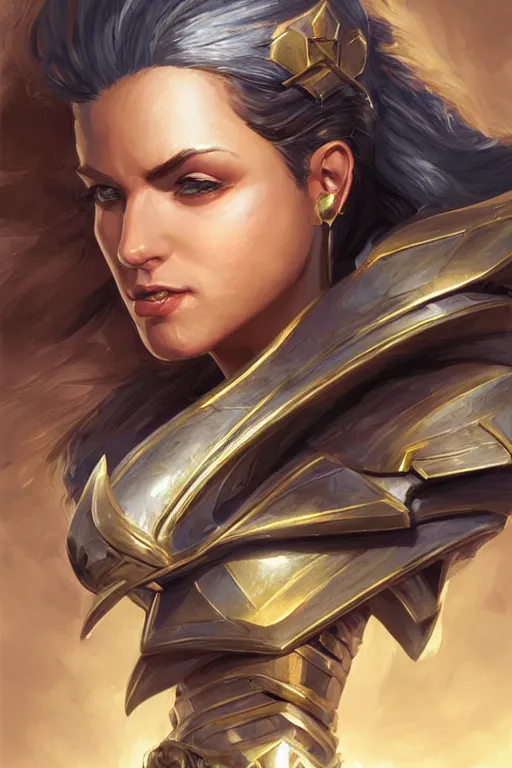 Image similar to amazon valkyrie athena, d & d, fantasy, portrait, highly detailed, headshot, digital painting, trending on artstation, concept art, sharp focus, illustration, art by artgerm and greg rutkowski and magali villeneuve