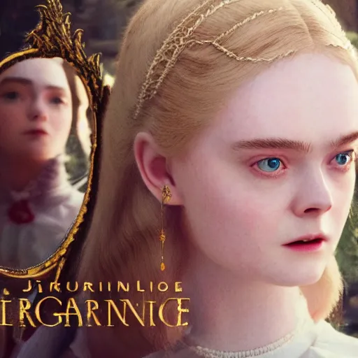 Prompt: movie promo shot, elle fanning, traditional corsican, intricate, highly detailed, screencap, artstation, new wes anderson movie, illustration, jurgens, rutkowski, bouguereau