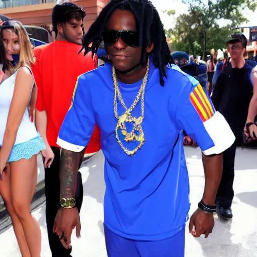 Prompt: Chief Keef dressed as Sailor Moon