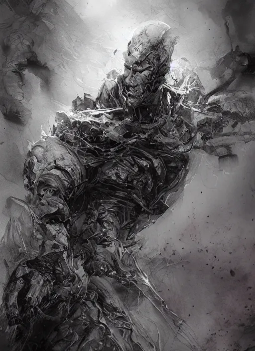Image similar to portrait, The embodiment of chaos, watercolor, dramatic lighting, cinematic, establishing shot, extremely high detail, foto realistic, cinematic lighting, pen and ink, intricate line drawings, by Yoshitaka Amano, Ruan Jia, Kentaro Miura, Artgerm, post processed, concept art, artstation, matte painting, style by eddie mendoza, raphael lacoste, alex ross