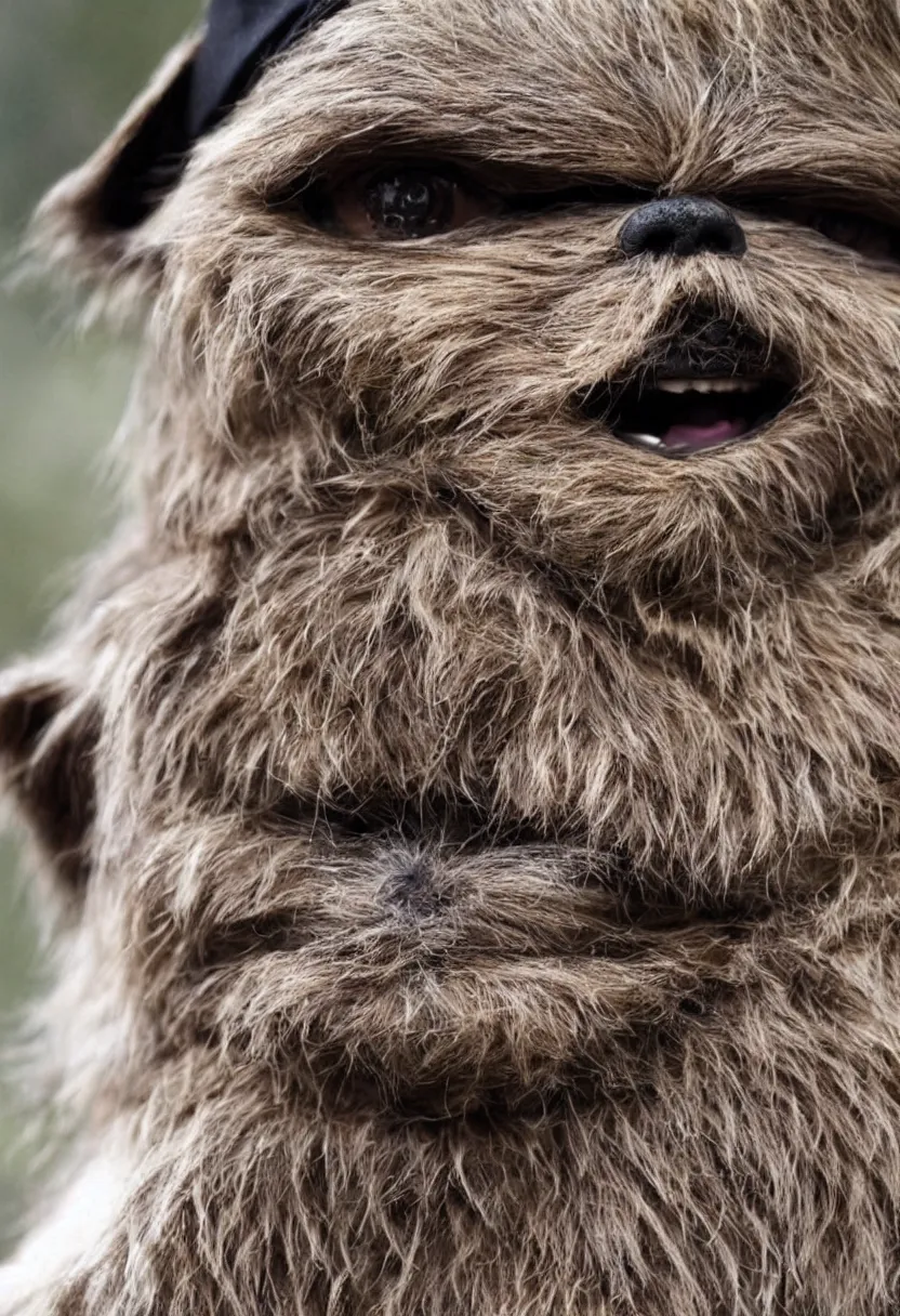 Image similar to an ewok is president of the united states