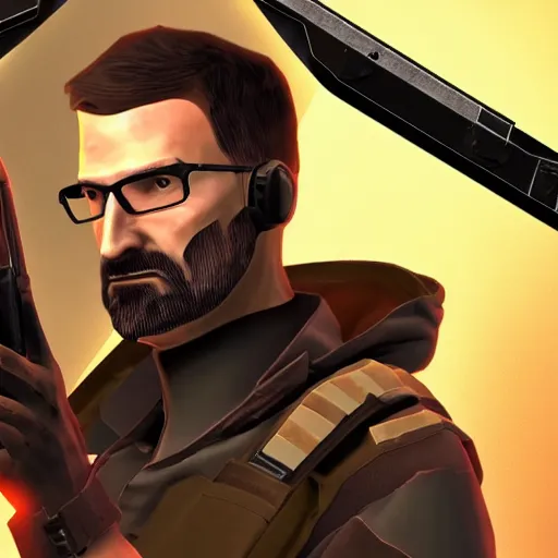 Image similar to secret half-life 3 cover valve episode three alyx gordon freeman unseen gameplay video level concept borealis