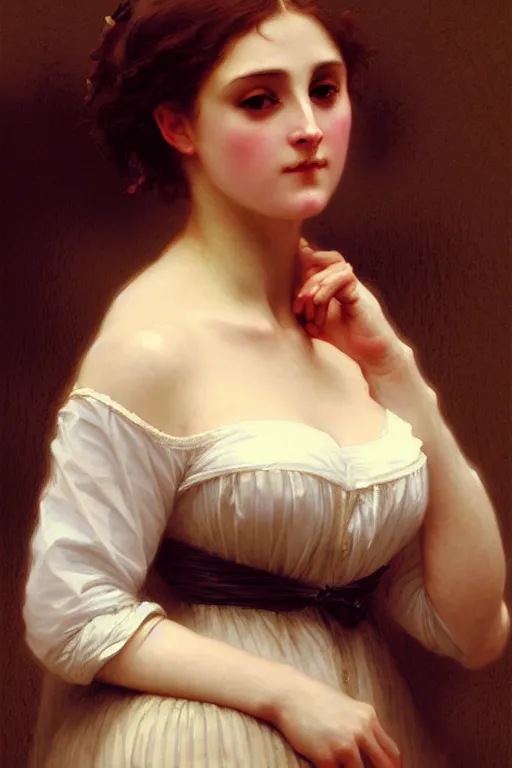 Prompt: victorian lady, painting by bouguereau, detailed art, artstation
