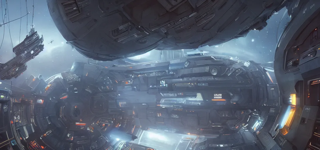 Prompt: the brig of a spacestation, intense sci-fi details, realism, stunning photo-quality, bright and happy, movie-quality, futuristic, technology, cinematic atmosphere, muted colours, guardians of the galaxy-style 4k, arnold render, trending on artstation, cgsociety,