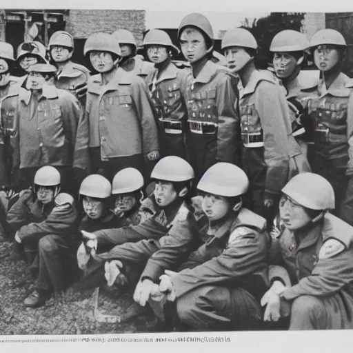 Prompt: The Red Guards are members of the student and school youth detachments created in 1966-1967 in China. Social realism.