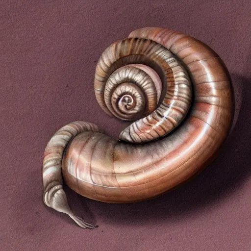 Image similar to a humanoid snail