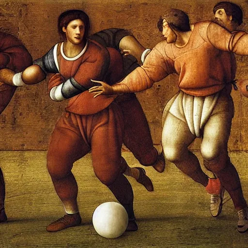 Image similar to football by leonardo da vinci