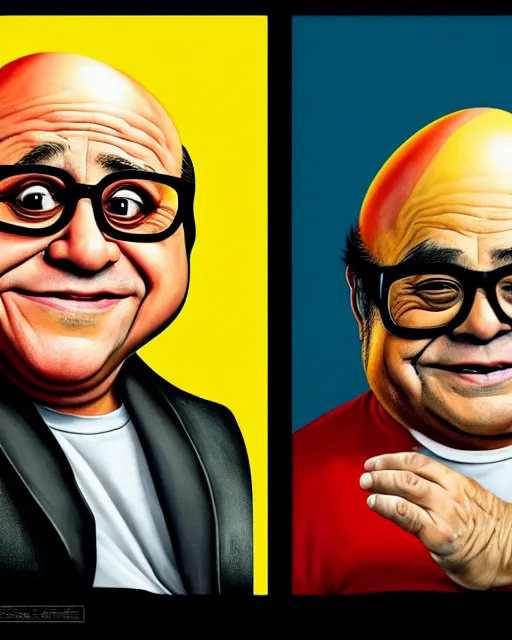 Image similar to painting portrait of danny devito as an egg, cartoon, warm lighting, danny devito has an egg body, movie poster, illustration by bartek fedyczak, erak note, tooth wu, neil richards, kan liu, siwoo kim, jisu choe, trending on art station