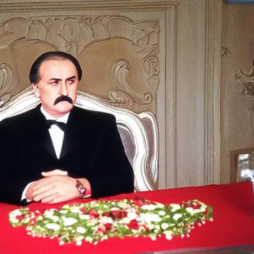 Image similar to Alexander Lukashenko as Vito Corleone