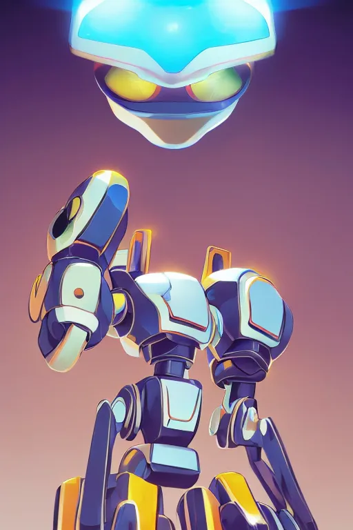 Image similar to metabots medabots medarotto medarot robot minimalist comics, behance hd by jesper ejsing, by rhads, makoto shinkai and lois van baarle, ilya kuvshinov, rossdraws global illumination ray tracing hdr radiating a glowing aura