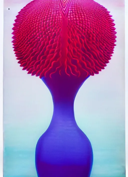 Prompt: vase with flowers by shusei nagaoka, kaws, david rudnick, airbrush on canvas, pastell colours, cell shaded, 8 k