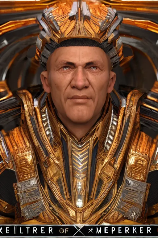 Prompt: sakkra emperor from masters of orion 1. Realistic render. High quality 8k 3d unreal engine 5. Overdetailed and maximalist.