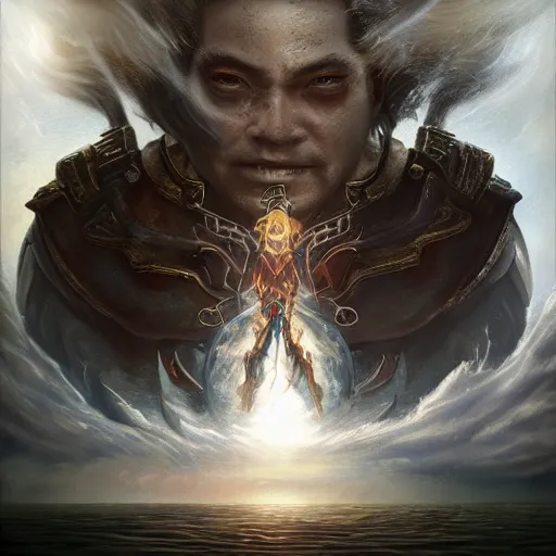 Image similar to the lord of ragnarok, artstation hall of fame gallery, editors choice, #1 digital painting of all time, most beautiful image ever created, emotionally evocative, greatest art ever made, lifetime achievement magnum opus masterpiece, the most amazing breathtaking image with the deepest message ever painted, a thing of beauty beyond imagination or words