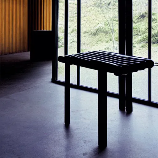 Image similar to the syamese stool by tadao ando